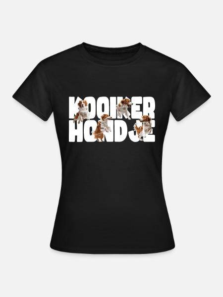 Cooles Kooikerhondje Design - Frauen T-Shirt - Schwarz