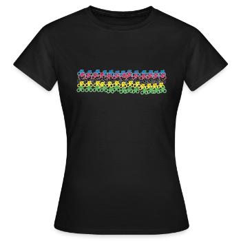 Maillot Champion du Monde Maillot Arc-en-ciel Cyclisme - T-shirt Femme - noir - Devant - AI Model Female 172 dark (172cm)