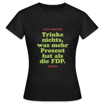Gute Vorsätze - Frauen T-Shirt - Schwarz - Vorne - AI Model Female 172 dark (172cm)
