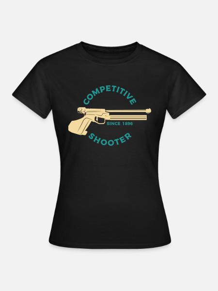 Schießsport - Frauen T-Shirt - Schwarz