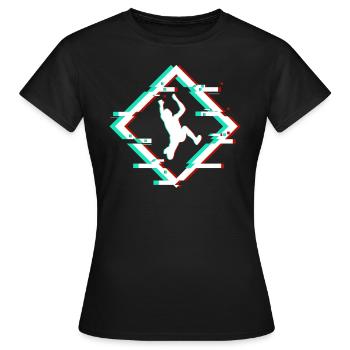 parkour - Frauen T-Shirt - Schwarz - Vorne - AI Model Female 172 dark (172cm)
