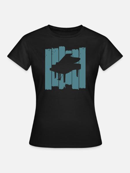 piano piano - T-shirt Femme - noir