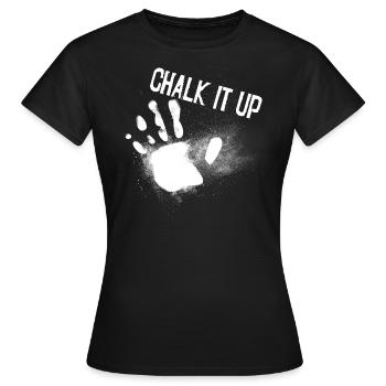 cadeau de magnésie de gymnastique bouldering craie - T-shirt Femme - noir - Devant - AI Model Female 172 dark (172cm)