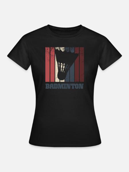 cadeau de volant de badminton - T-shirt Femme - noir
