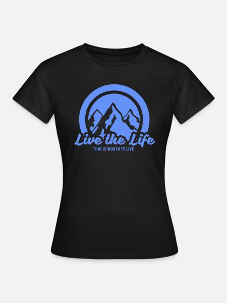 natur - Frauen T-Shirt - Schwarz