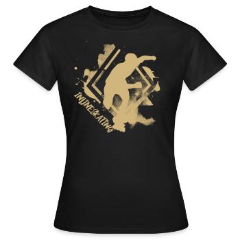 inliner inlineskater - T-shirt Femme - noir - Devant - AI Model Female 172 dark (172cm)