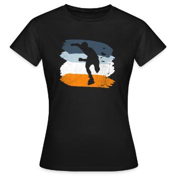 inlineskating - T-shirt Femme - noir - Devant - AI Model Female 172 dark (172cm)