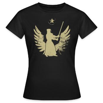 kendo - Frauen T-Shirt - Schwarz - Vorne - AI Model Female 172 dark (172cm)