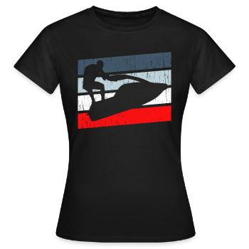 Jet Ski - Frauen T-Shirt - Schwarz - Vorne - AI Model Female 172 dark (172cm)