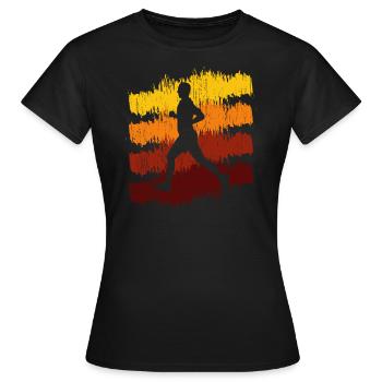 Jogging - T-shirt Femme - noir - Devant - AI Model Female 172 dark (172cm)