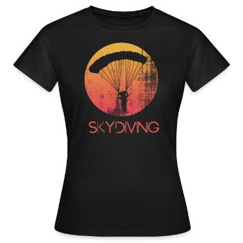 parachutisme parachutisme parachutisme - T-shirt Femme - noir - Devant - AI Model Female 172 dark (172cm)