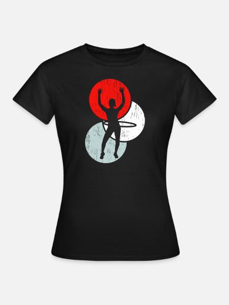 Hula-Hoop - Frauen T-Shirt - Schwarz
