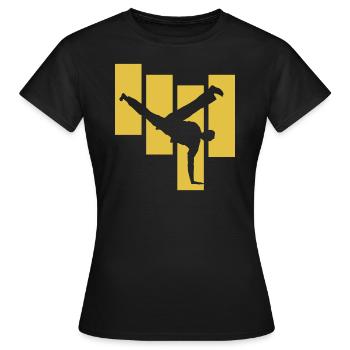 Capoeira self-defense - Women's T-Shirt - black - Front - AI Model Female 172 dark (172cm)