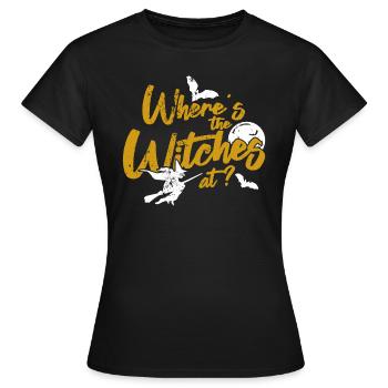 sorcière - T-shirt Femme - noir - Devant - AI Model Female 172 dark (172cm)