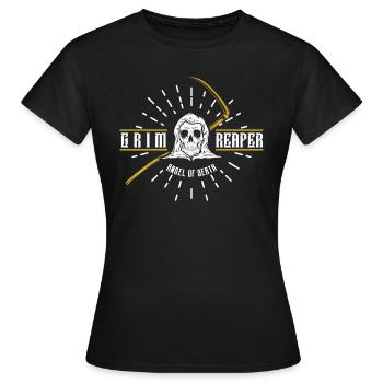 Gevatter Tod - Frauen T-Shirt - Schwarz - Vorne - AI Model Female 172 dark (172cm)