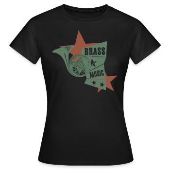 corne corne - T-shirt Femme - noir - Devant - AI Model Female 172 dark (172cm)
