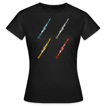 clarinette clarinette - T-shirt Femme - noir - Devant - AI Model Female 172 dark (172cm)