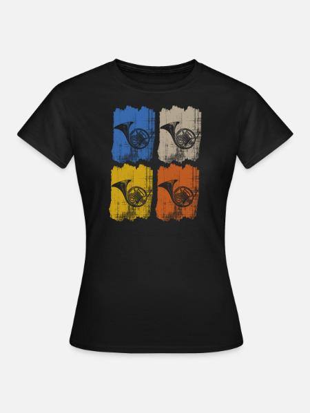 horn - Frauen T-Shirt - Schwarz