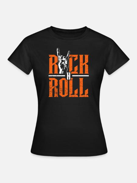 Rock 'n' Roll - Frauen T-Shirt - Schwarz