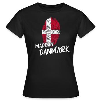 daenemark danmark DNA - Frauen T-Shirt - Schwarz - Vorne - AI Model Female 172 dark (172cm)