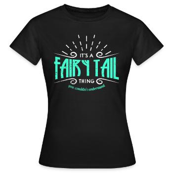 Fairy Fairy Tail - Women's T-Shirt - black - Front - AI Model Female 172 dark (172cm)