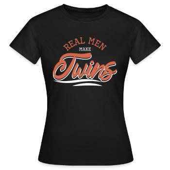 Twins - Women's T-Shirt - black - Front - AI Model Female 172 dark (172cm)