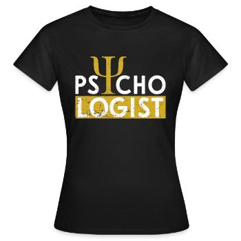 Psychologist - Women's T-Shirt - black - Front - AI Model Female 172 dark (172cm)