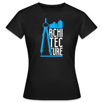 Architecture - Women's T-Shirt - black - Front - AI Model Female 172 dark (172cm)