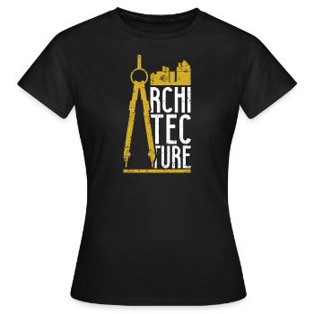 Architecture - Women's T-Shirt - black - Front - AI Model Female 172 dark (172cm)