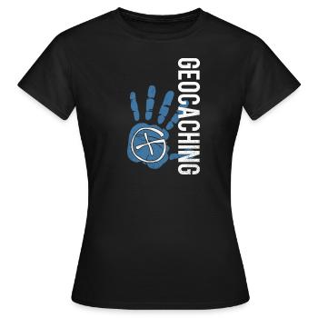 geocaching - T-shirt Femme - noir - Devant - AI Model Female 172 dark (172cm)