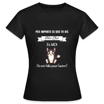 Humour ! - T-shirt Femme - noir - Devant - AI Model Female 172 dark (172cm)