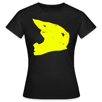 Helmet yellow - Women's T-Shirt - black - Front - AI Model Female 172 dark (172cm)
