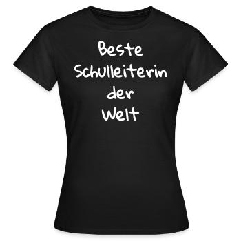 Schulleiterin Schulleitung Schule Geschenk Idee - Frauen T-Shirt - Schwarz - Vorne - AI Model Female 172 dark (172cm)