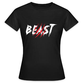 Partenaire de cadeau de bête regarde relation partenariat - T-shirt Femme - noir - Devant - AI Model Female 172 dark (172cm)