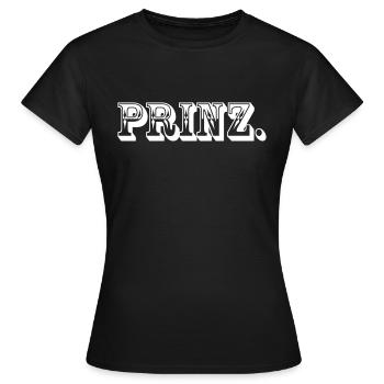 Prinz. - Frauen T-Shirt - Schwarz - Vorne - AI Model Female 172 dark (172cm)