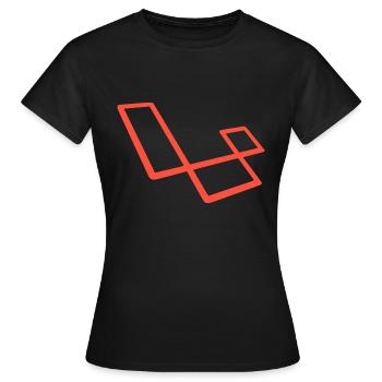 Laravel - T-shirt Femme - noir - Devant - AI Model Female 172 dark (172cm)