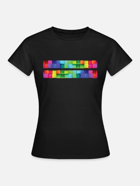 Rainbow Regenbogen Pride Homosexual Kleidung Mann - Frauen T-Shirt - Schwarz