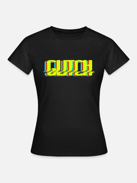 Glitch - Frauen T-Shirt - Schwarz