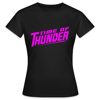 PINK POWER - Frauen T-Shirt - Schwarz - Vorne - AI Model Female 172 dark (172cm)