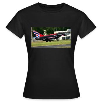 euro fighter typhoon - Women's T-Shirt - black - Front - AI Model Female 172 dark (172cm)