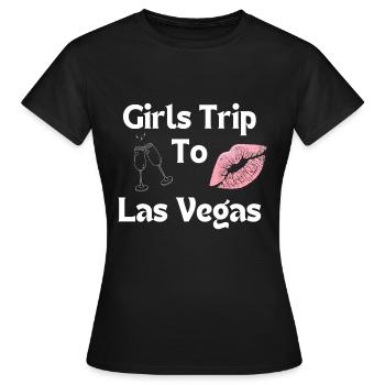 Girls Trip to Las Vegas Hen Party - Women's T-Shirt - black - Front - AI Model Female 172 dark (172cm)