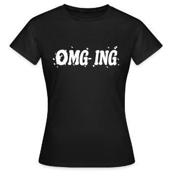OMG - Spruch - Frauen T-Shirt - Schwarz - Vorne - AI Model Female 172 dark (172cm)
