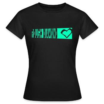 DIAMANT - T-shirt Femme - noir - Devant - AI Model Female 172 dark (172cm)
