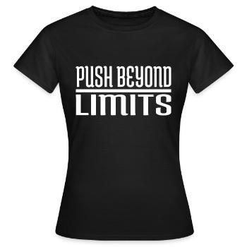 Endurance Endurance Heureuse Endurance Dictons Entraînement - T-shirt Femme - noir - Devant - AI Model Female 172 dark (172cm)
