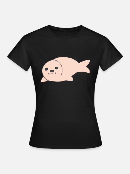 robbe rosa - Frauen T-Shirt - Schwarz