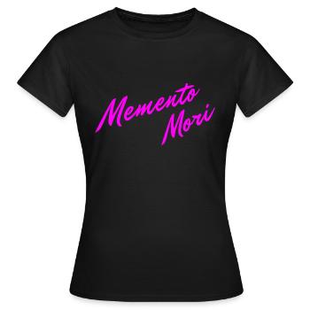 Memento Mori Coloré - T-shirt Femme - noir - Devant - AI Model Female 172 dark (172cm)