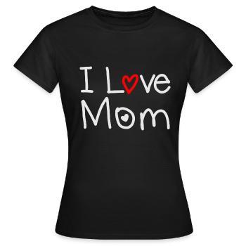 Mom - T-shirt Femme - noir - Devant - AI Model Female 172 dark (172cm)