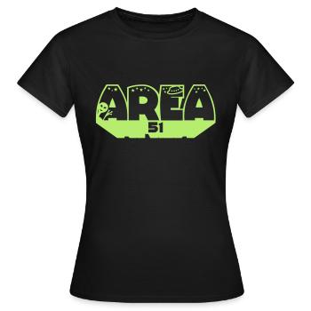 Zone d’OVNI 51 - T-shirt Femme - noir - Devant - AI Model Female 172 dark (172cm)