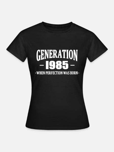 Generation 1985 - Frauen T-Shirt - Schwarz