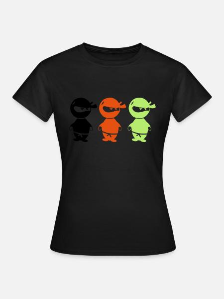ninjas_002 - Frauen T-Shirt - Schwarz